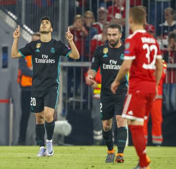 1-2. Marco Asensio celebró el segundo gol.