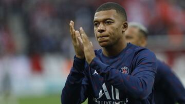 Kylian Mbappé durante el partido de Ligue 1 frente al Stade de Reims