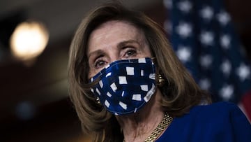 WASHINGTON, DC - NOVEMBER 20: Speaker of the House Nancy Pelosi (D-CA) speaks during her weekly news conference on Capitol Hill November 20, 2020 in Washington, DC. On Friday afternoon, President-elect Joe Biden and Vice President-elect Kamala Harris will