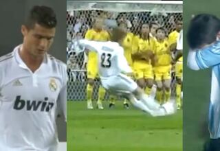 Las peores faltas lanzadas por los expertos: Cristiano, Beckham y ojo con estas dos de Messi