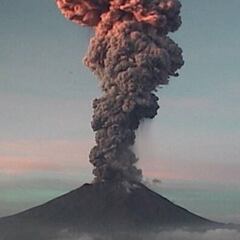 El Popocatépetl registró una explosión de 5 km de altura