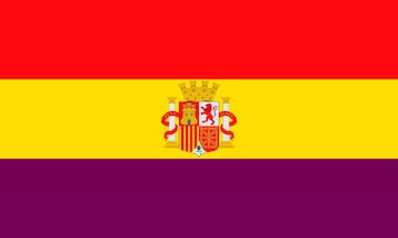 La bandera de la Segunda República española fue la bandera nacional de España en el período comprendido entre 1931 y 1939 durante la Segunda República que aconteció en el país. Se trata de una bandera tricolor horizontal compuesta por los colores rojo, amarillo y morado, siendo la franja superior de color rojo, la central de color amarillo y la inferior de color morado, las tres del mismo ancho. Podía incluir como blasón en el centro de la franja amarilla el escudo de la Segunda República.