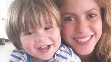 Shakira con su hijo Sasha. Foto Instagram @shakira