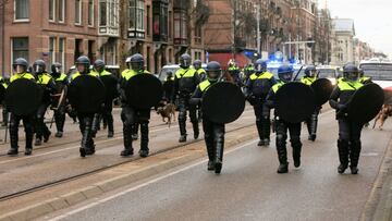 Policía en Amsterdam