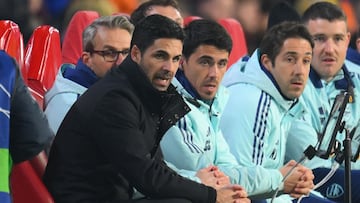 Arteta, durante un partido.