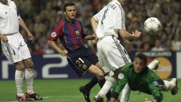 Luis Enrique en un partido ante el Madrid