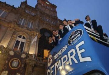 Celebración en la plaza de María Pita.