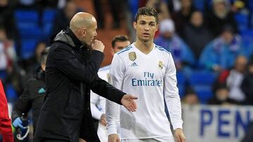 Zinedine Zidane y Cristiano Ronaldo.