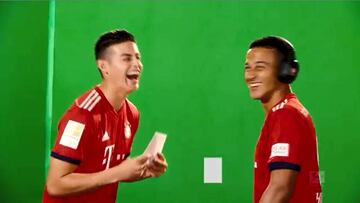 James Rodríguez y el Bayern Múnich pasaron un rato de diversión en el media day del equipo alemán antes de empezar la Bundesliga el próximo viernes