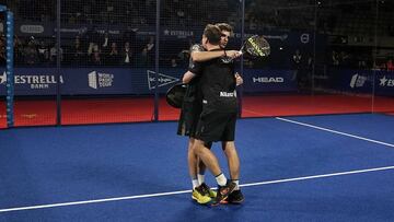 Paquito Navarro y Juan Lebr&oacute;n, en el Estrella Damm Master Final.
 
 WPT
 19/12/2019 