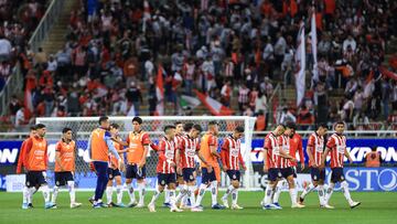 Players of Guadalajara during the game Guadalajara vs Cruz Azul, corresponding to Round 16 of the Torneo Apertura 2023 of the Liga BBVA MX, at Akron Stadium, on November 04, 2023.
<br><br>
Jugadores de Guadalajara durante el partido Guadalajara vs Cruz Azul, correspondiente a la Jornada 16 del Torneo Apertura 2023 de la Liga BBVA MX, en el Estadio Akron, el 04 de Noviembre de 2023