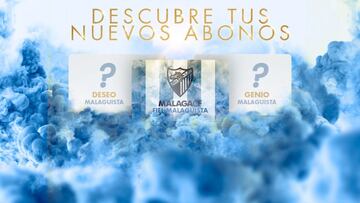 El Málaga ofrece a sus aficionados distintos tipos de abono.