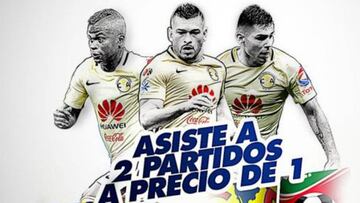 América ofrece a sus aficionados promoción para Liga y Copa