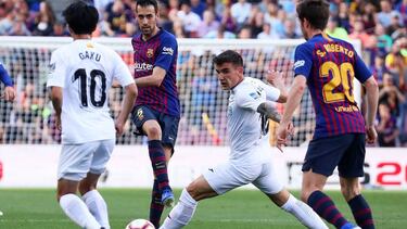 Disparo de Busquets.