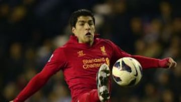 Luis Suárez, durante un encuentro con el Liverpool.