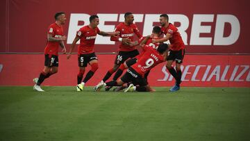 01/04/21 PARTIDO SEGUNDA A RCD MALLORCA - LEGANES GOL LOCAL 1-0 RAILLO