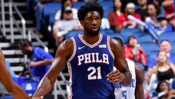 Embiid, durante el partido