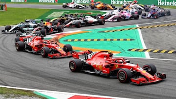 Los pilotos de F1 para la temporada 2019. 