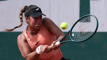 Jessica Bouzas, contra Hailey Baptiste en Roland Garros.