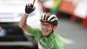 Tadej Pogacar durante la Vuelta España.