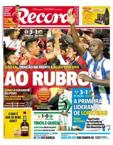 Portadas de la prensa mundial