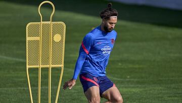 Felipe Monteiro durante un entrenamiento.