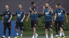 El entrenamiento de España en imágenes