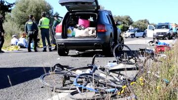 Nueve ciclistas arrollados en Mallorca: dos heridos graves