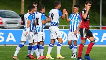 Celebraci&oacute;n de un gol del Sanse