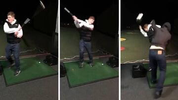 Los riesgos de practicar golf ebrio: ¡Para haberse matado!