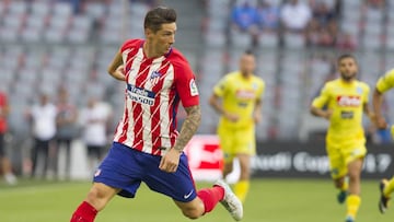 Fernando Torres, en un partido con el Atlético.