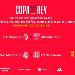 Copa del Rey 2022/23 semi-final draw: as it happened