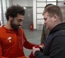 Ha emocionado a Inglaterra: el gesto de Salah con un fan ciego