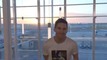 Messi llega a Argentina: "A seguir con mi recuperación"