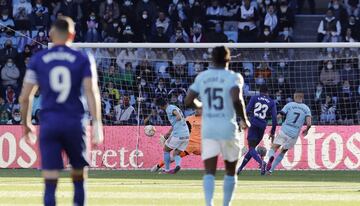 Nolito marca el 1-1 al Real Madrid. 