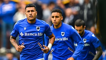 Jeison Murillo sufre lesión y sería baja dos meses en Sampdoria