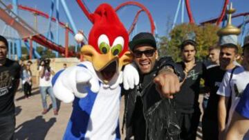 El día familiar de los jugadores del Barça en Port Aventura