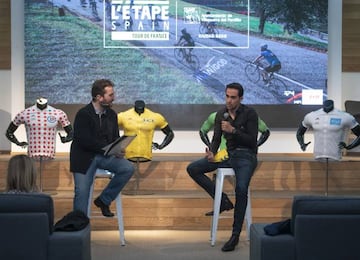 Alberto Contador, durante el acto de presentación de L'Etape Spain.