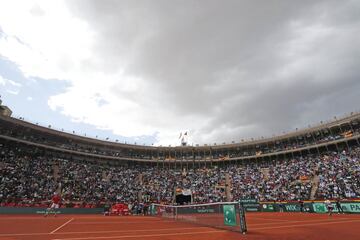 Panorámica de la plaza de toros de Valencia.