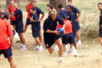 Torres training in Los Ángeles de San Rafael during preseason conditioning.