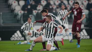 Matthijs De Light of Juventus Fc during the Italian championship Serie A football match between Juventus FC and Torino FC on February 18, 2022 at Allianz stadium in Turin, Italy - Photo Nderim Kaceli / DPPI
AFP7
18/02/2022 ONLY FOR USE IN SPAIN