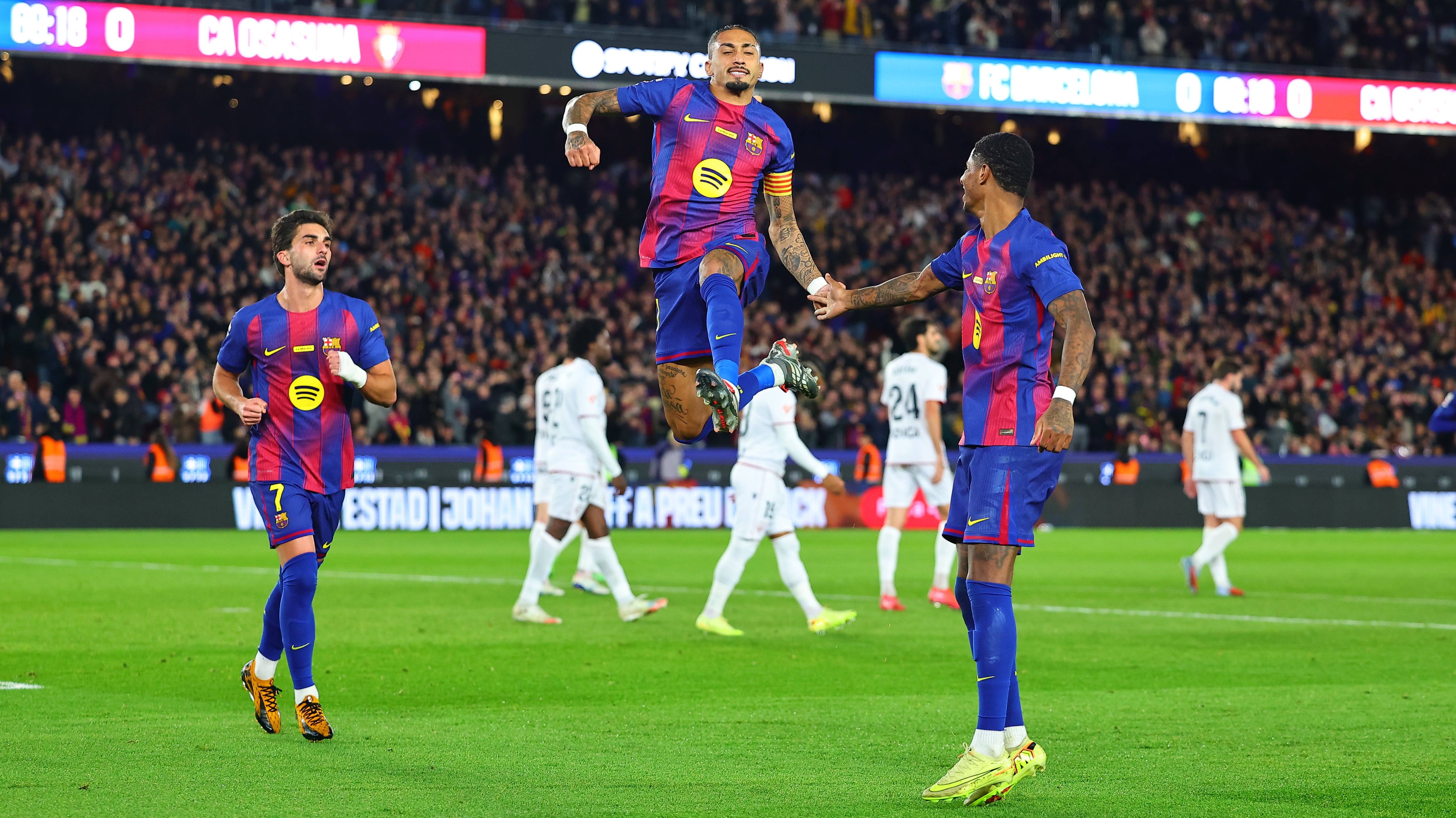 El doblete de Raphinha en imágenes