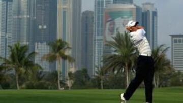 <b>CRECIENDO. </b>Sergio García tuvo un buen día ayer en Dubai.