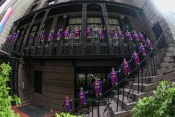 Presentación de la nueva tienda del Barcelona en Nueva York.