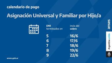 ANSES: cronograma, fecha de cobro y pagos de AUH, AUE y jubilados, hoy, 22 de junio