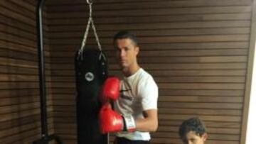 Cristiano con su hijo en Instagram