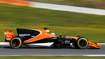 El McLaren de Alonso, el de menor velocidad punta