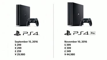 PlayStation 4 Pro llega el 10 de noviembre a 399 euros