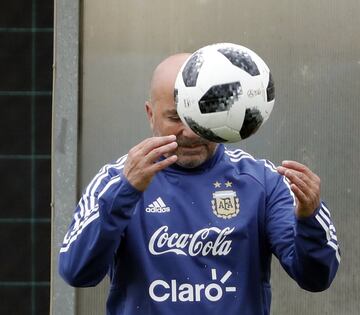 Barcelona 03 Junio 2018, EspaÃ±a
Previa al Mundial 2018
Entrenamiento de la seleccion Argentina Ciudad Deportiva Joan Gamper, Barcelona.
Jorge Sampaoli DT
Foto Ortiz Gustavo
