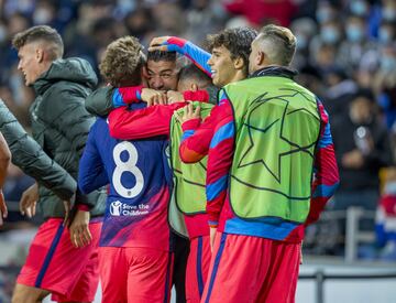 0-1. Antoine Griezmann celebra el primer gol.